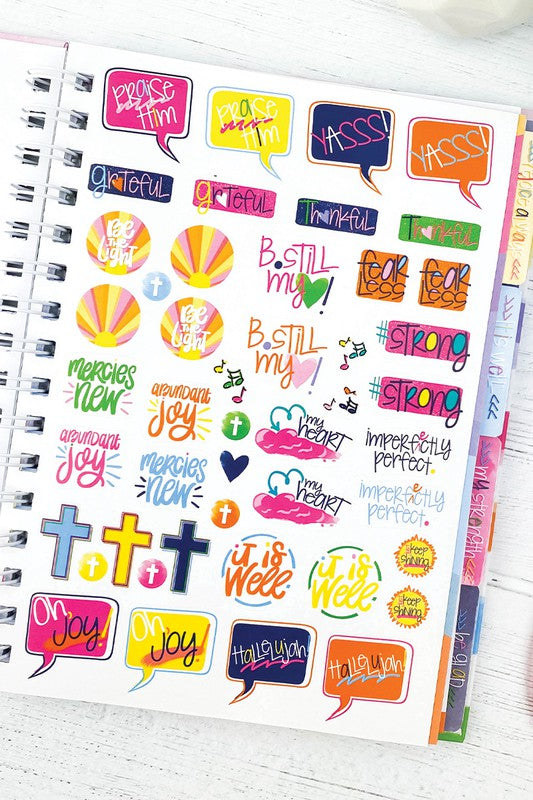 Faith-Based Gratitude Journal w Stickers 52-Week