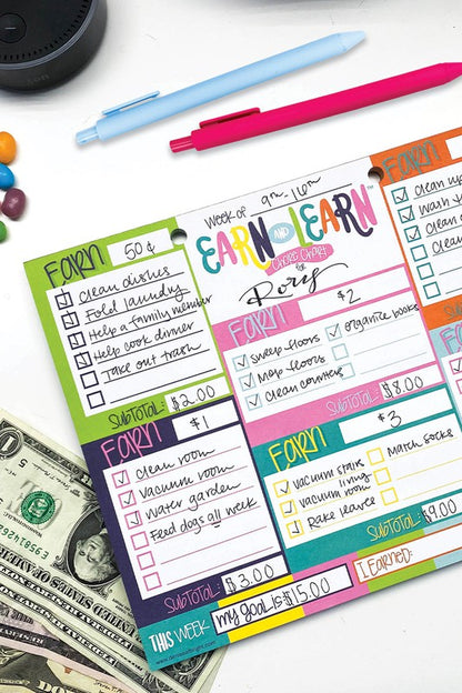 Earn & Learn Kids' Chore Chart Money Management