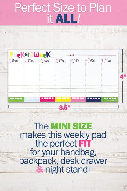 Peek at the Week 52-Week Mini Planner Pad