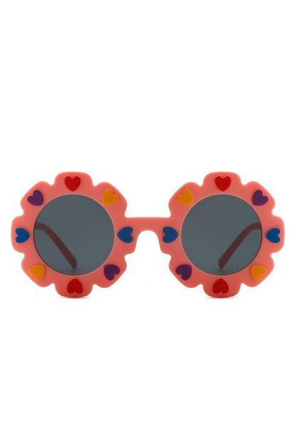 Children Round Circle Heart Sunglasses