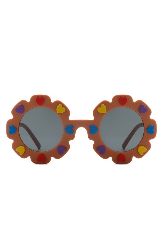 Children Round Circle Heart Sunglasses