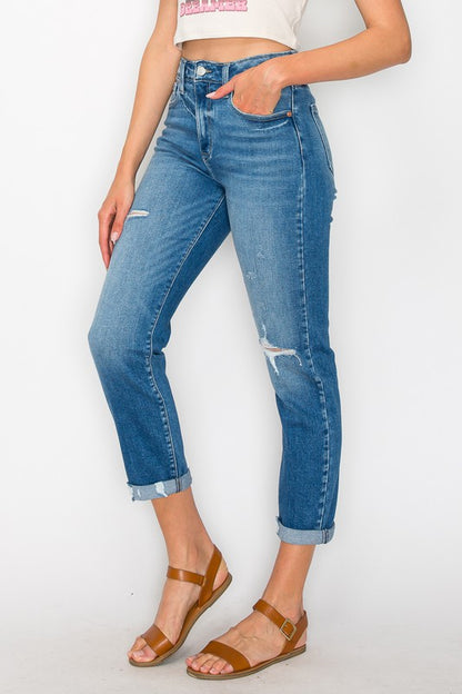 PLUS SIZE / HIGH RISE TAPERED LEG