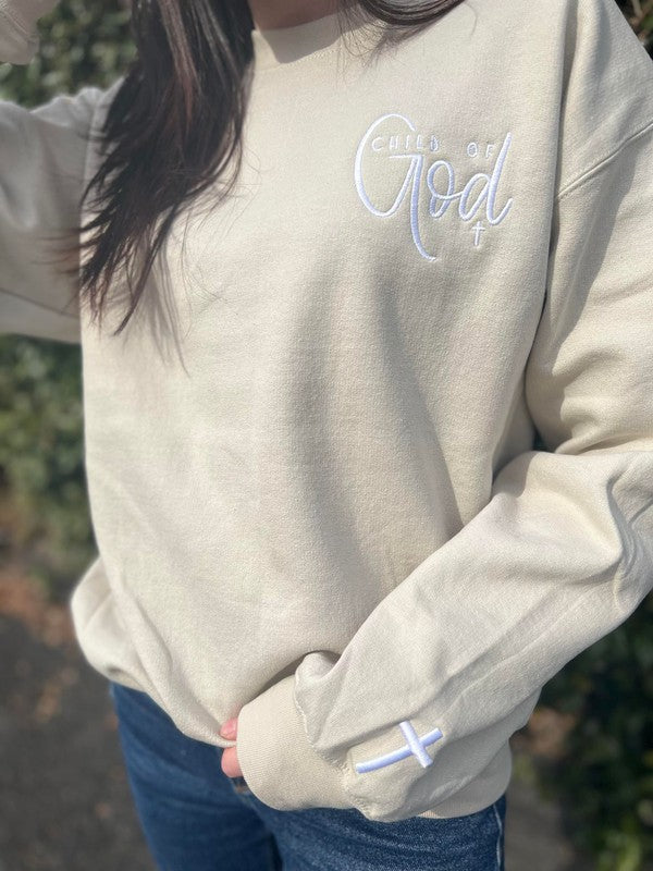 Child of God Embroidered SweatshirtPLUS