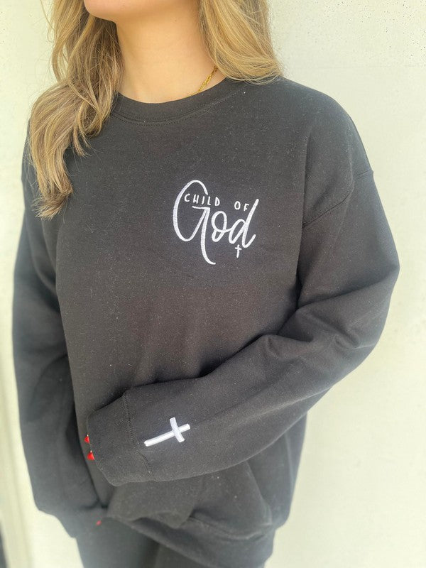 Child of God Embroidered SweatshirtPLUS